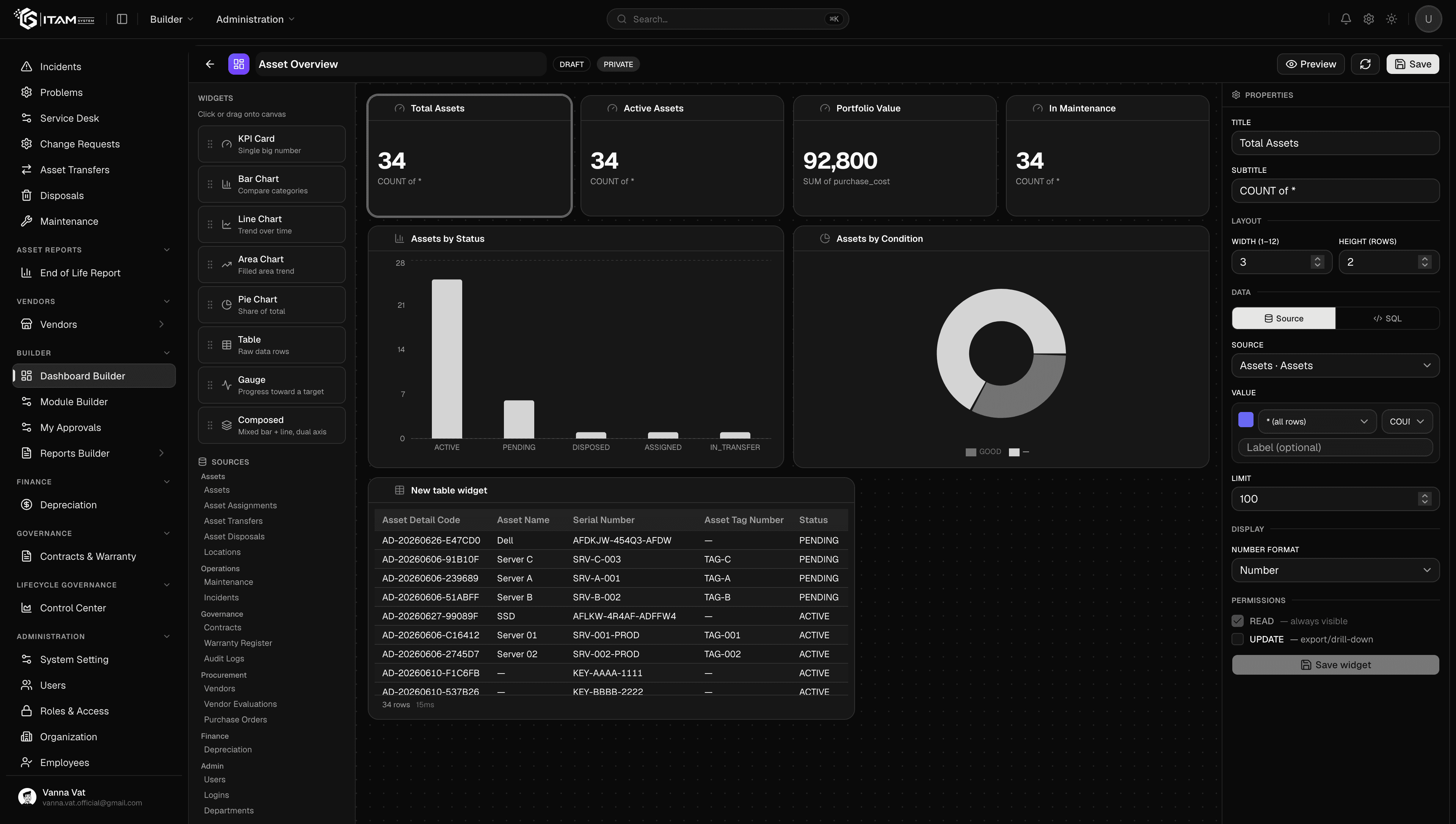 Report builder