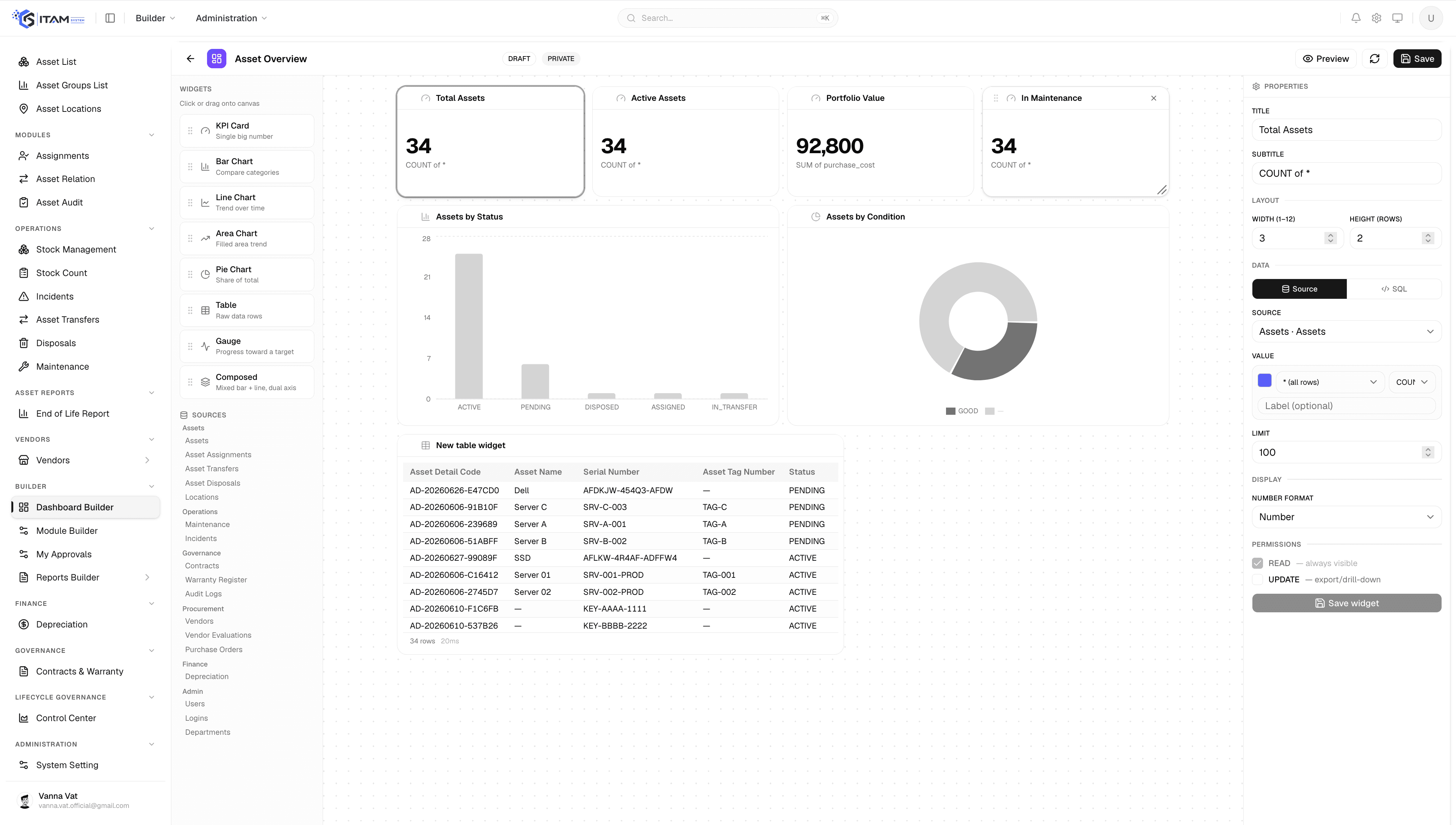 Report builder