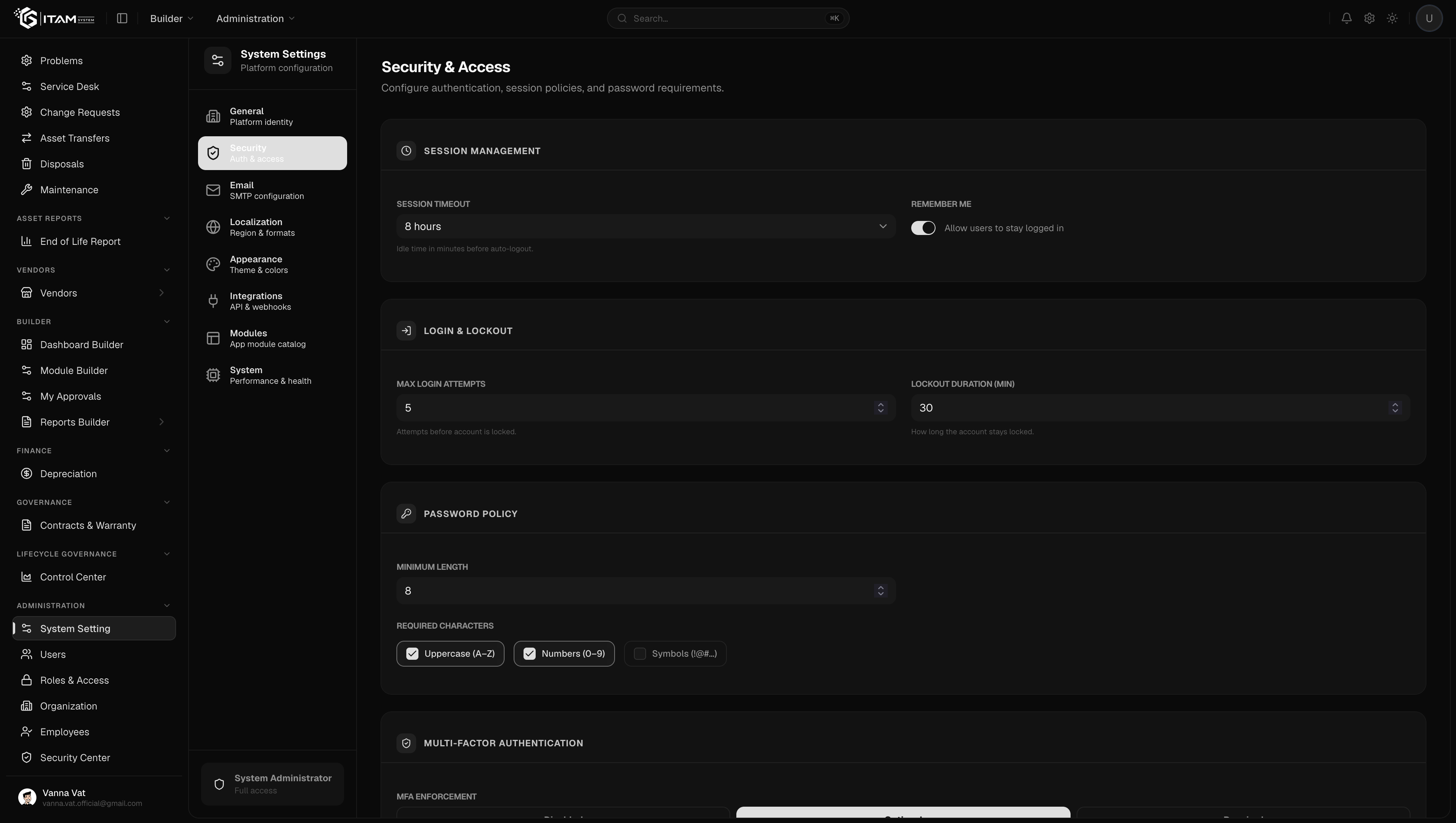 app screen