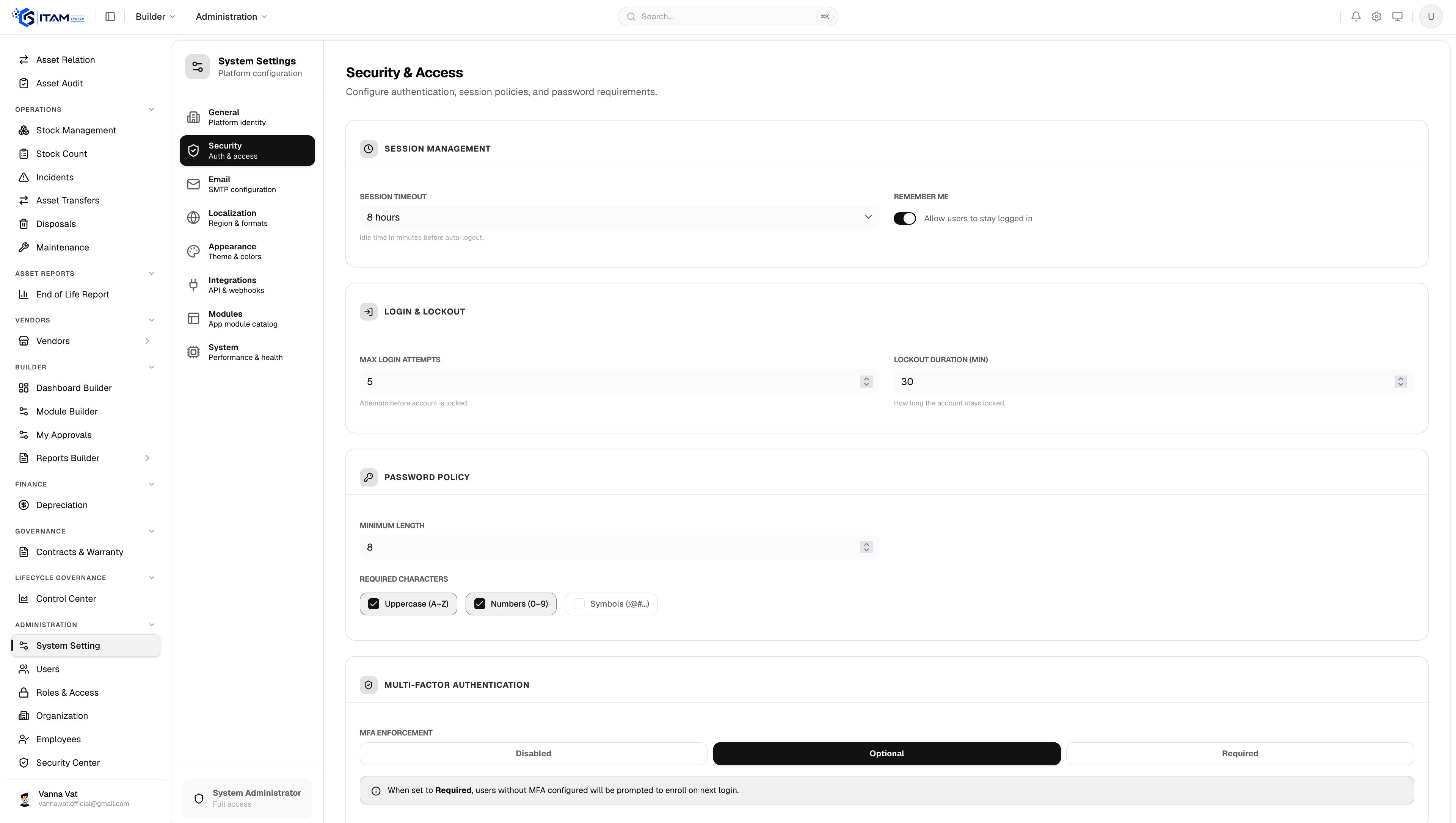 app screen